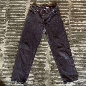 Levi's Dark Gray Straight Jeans for Men